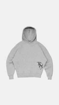 Sweat à Capuche - Y2k streetwear Oversize Noir Gris