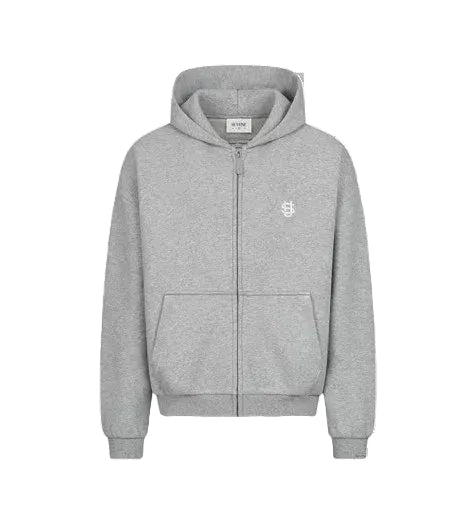 Sweat à Capuche Zippé Monogramme
