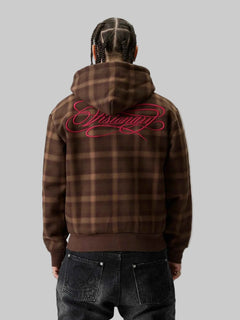Zip Hoodie  Brown