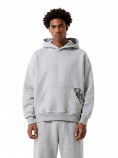 Sweat à Capuche - Y2k streetwear Oversize Noir Gris