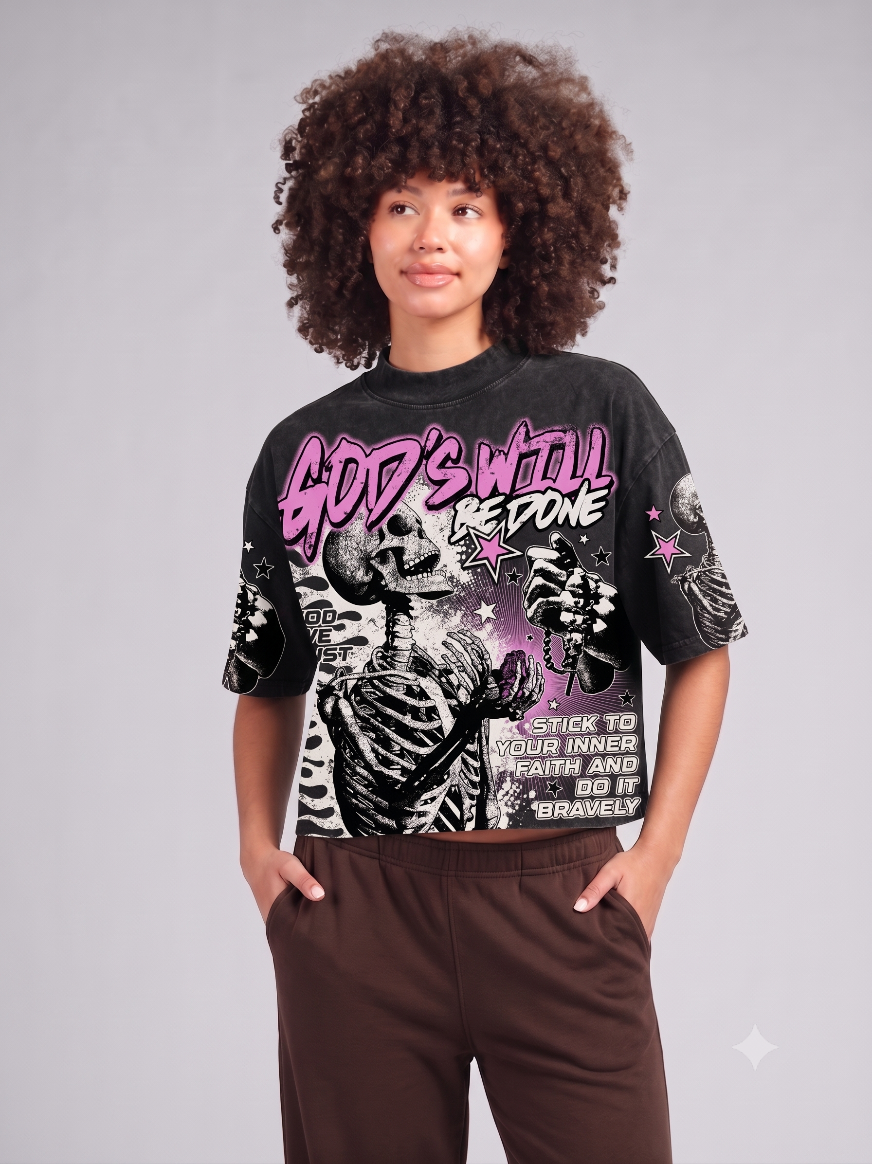 Harajuku Letter Graphic T Shirts Y2k