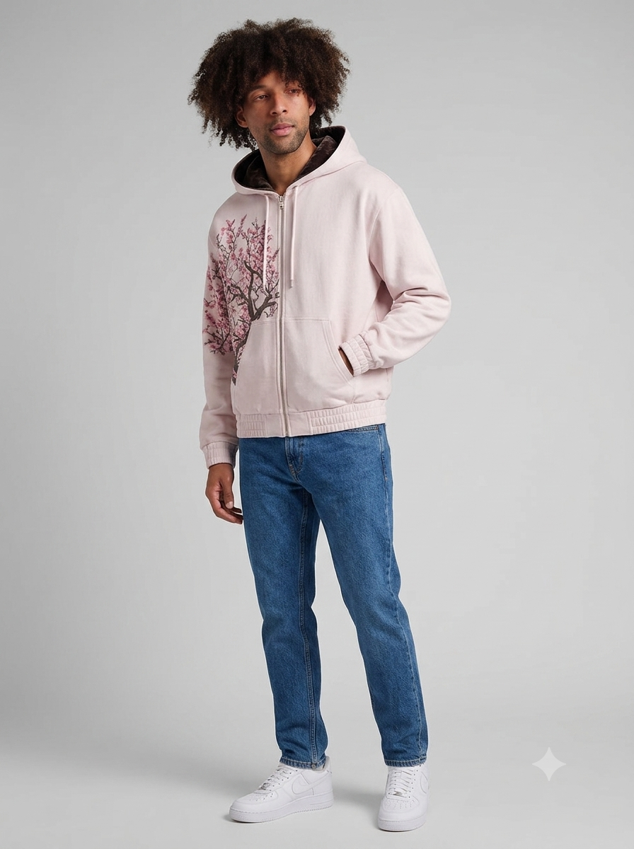 Zip hoodie Cherry blossom