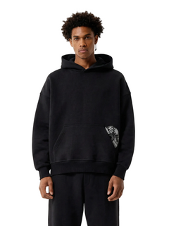 Sweat à Capuche - Y2k streetwear Oversize Noir Gris