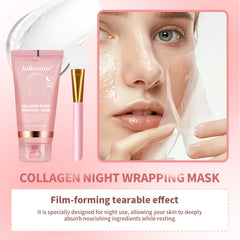 Collagen mask and brush