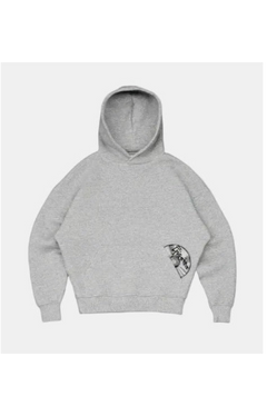Sweat à Capuche - Y2k streetwear Oversize Noir Gris