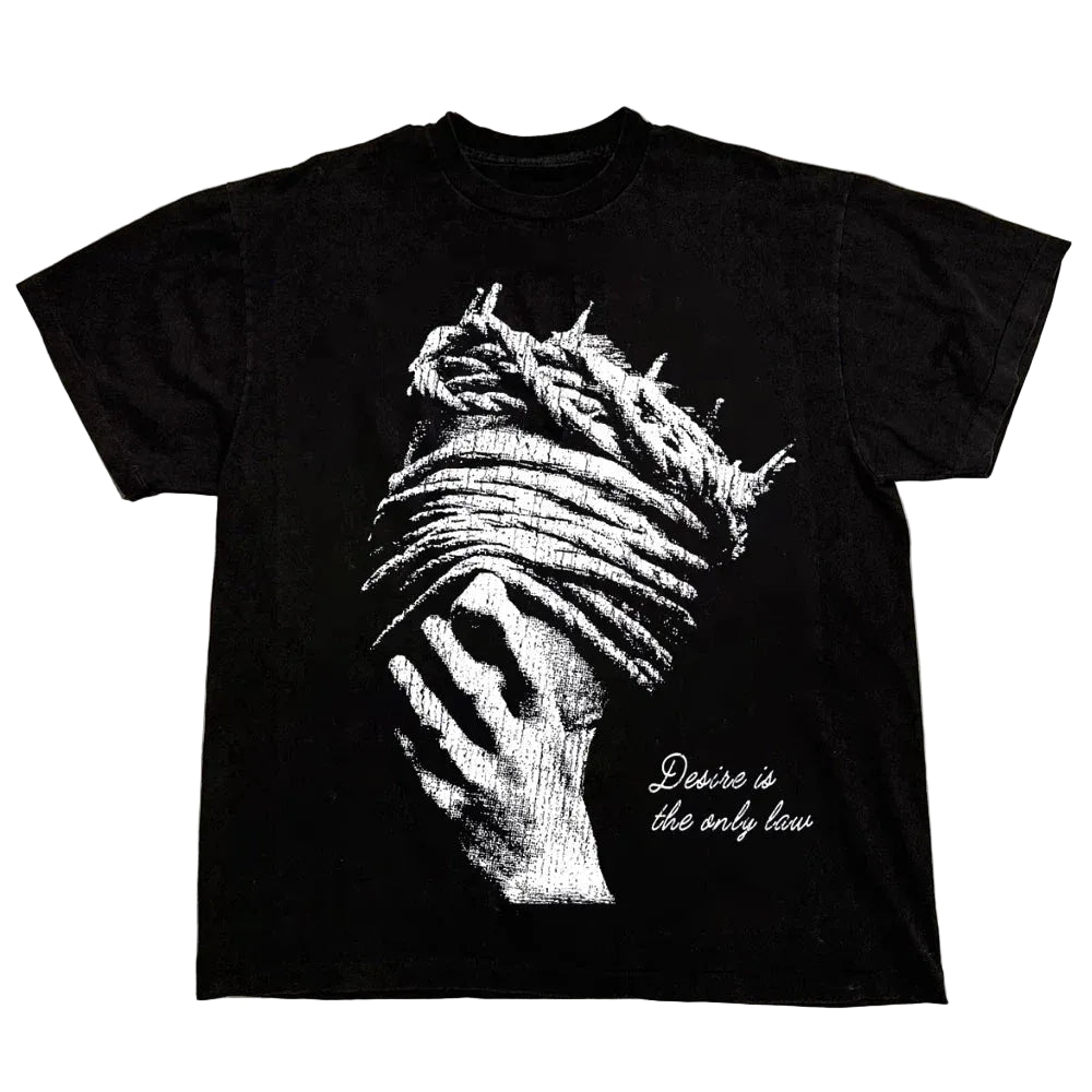 Harajuku Letter Graphic T Shirts Y2k